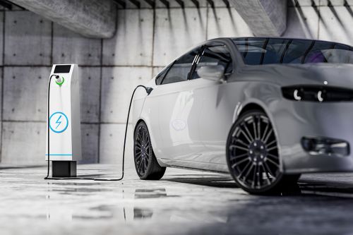 Elektroauto beim laden